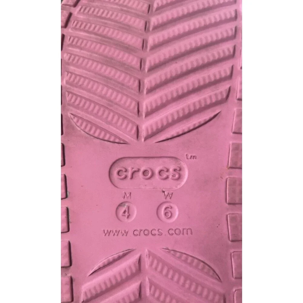 Crocs Saweetie Cozzzy Classic Womens 6 Pink Sherpa Lined Slip-On  Slides Sandals - Picture 11 of 11
